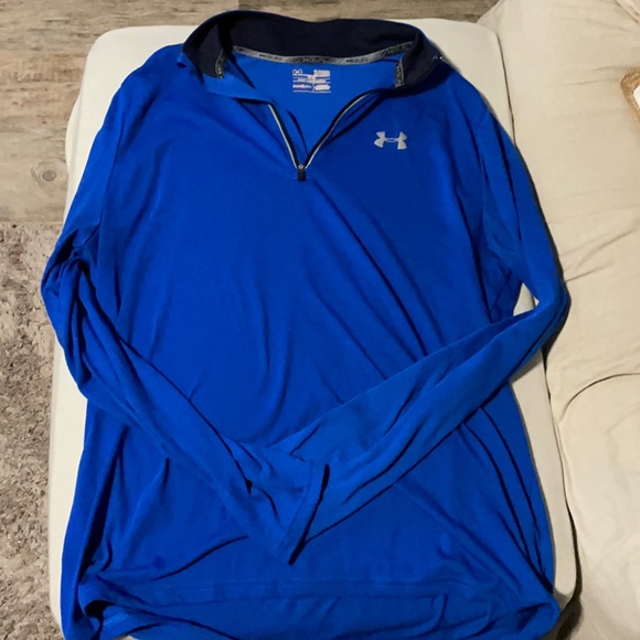 Under Armour.  Blue pullover.  Worn once. - Picture 1 of 2